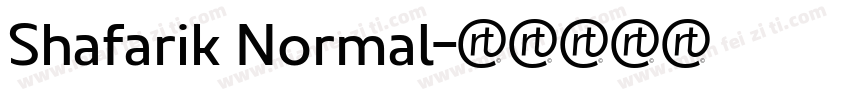 Shafarik Normal字体转换